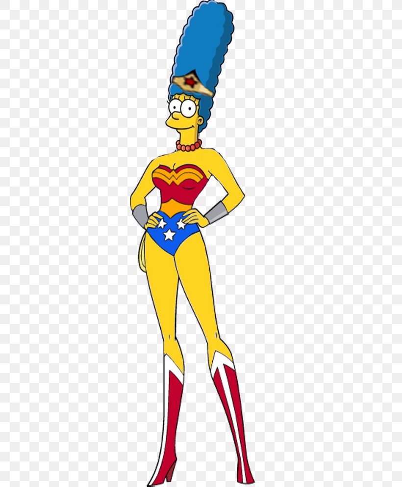 Marge Simpson Wonder Woman Wilma Flintstone Pebbles Flinstone Homer Simpson, PNG, 466x992px, Marge Simpson, Art, Artwork, Bart Simpson, Cartoon Download Free