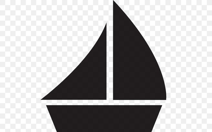 Sailboat Sailboat, PNG, 512x512px, Sail, Black, Black And White, Boat, Boating Download Free
