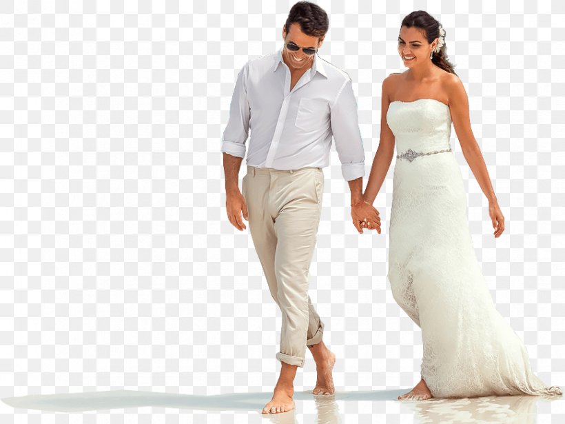 Wedding Dress All-inclusive Resort Honeymoon, PNG, 868x651px, Watercolor, Cartoon, Flower, Frame, Heart Download Free