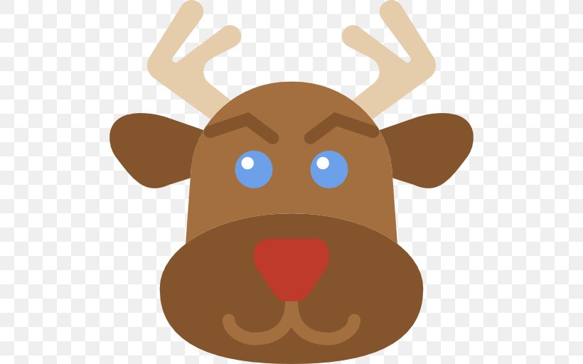 Reindeer Santa Claus Christmas Clip Art, PNG, 512x512px, Reindeer, Antler, Cartoon, Christmas, Christmas Tree Download Free
