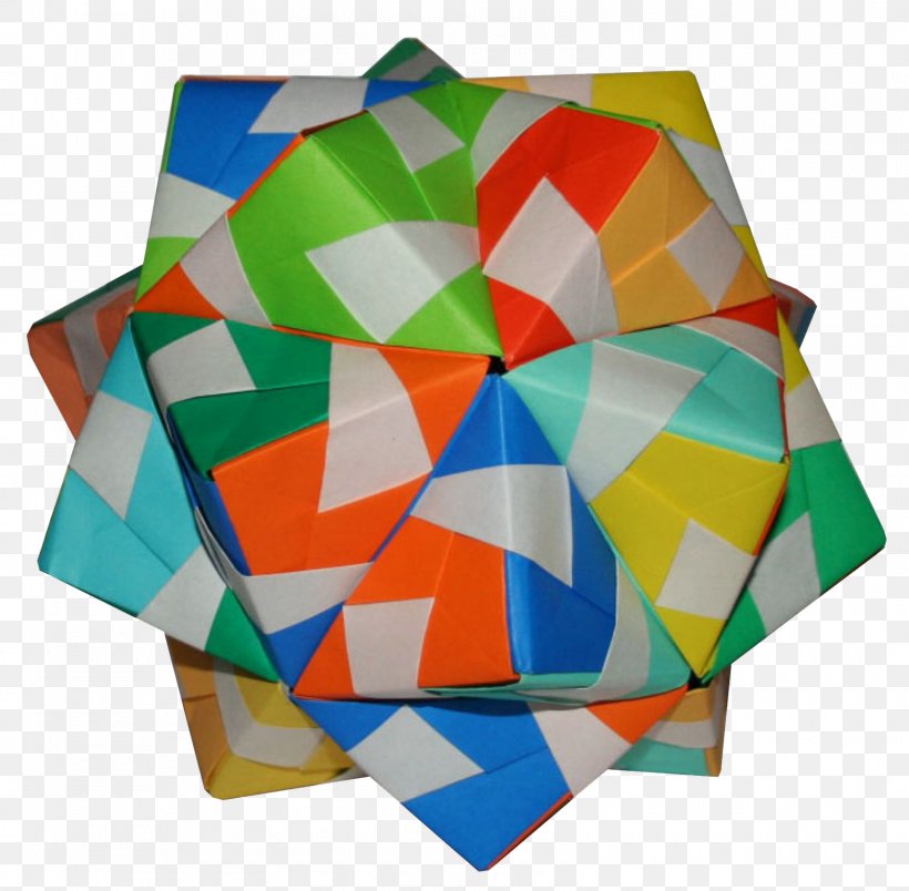 Square Sonobe Small Triambic Icosahedron Modular Origami, PNG, 1600x1569px, Sonobe, Art Paper, Bascettastern, Cube, Dodecahedron Download Free