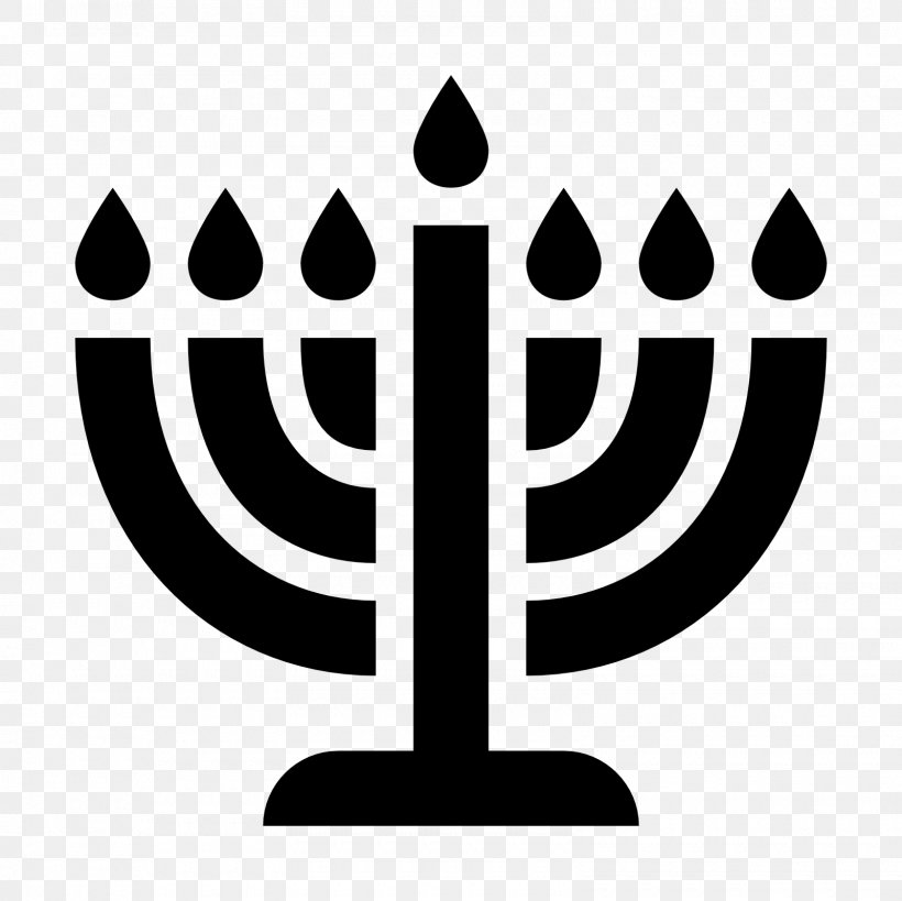 Menorah Temple In Jerusalem Symbol Judaism, PNG, 1600x1600px, Menorah, Black And White, Candle Holder, Jewish Holiday, Judaism Download Free