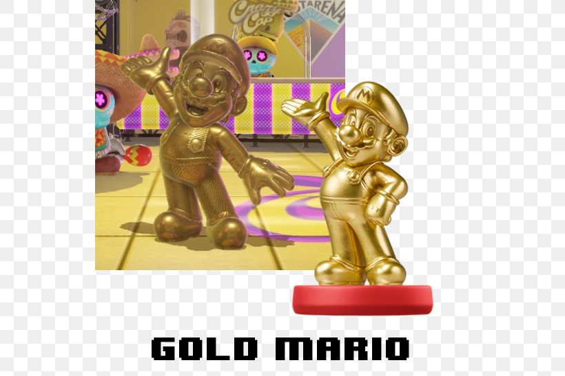 Super Mario Odyssey Nintendo Gold Amiibo Silver, PNG, 544x547px, Super Mario Odyssey, Amiibo, Costume, Figurine, Gold Download Free