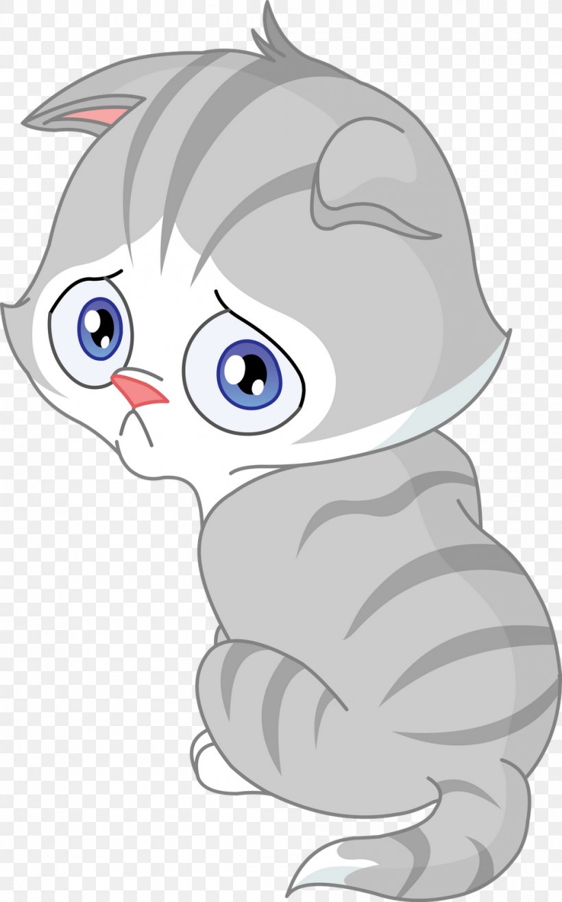 Cat Kitten Sadness Clip Art, PNG, 996x1600px, Watercolor, Cartoon, Flower, Frame, Heart Download Free