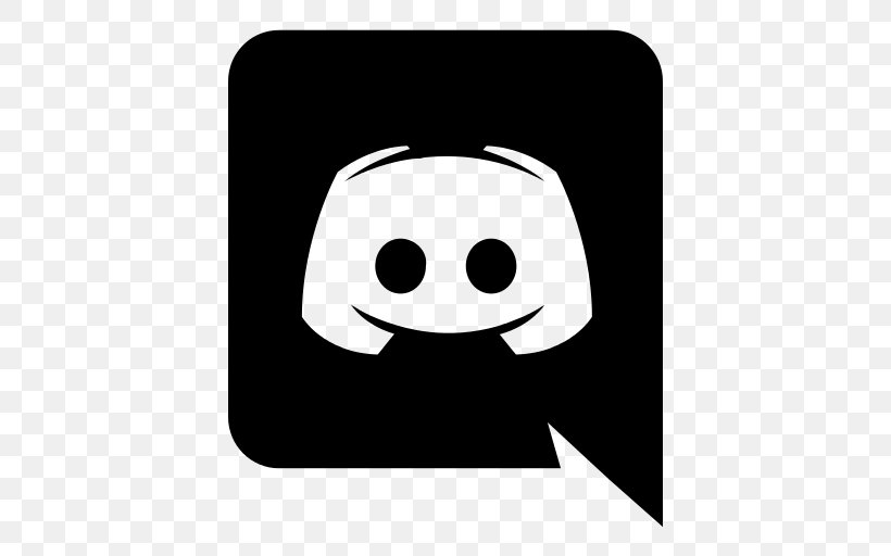Discord Logo Font Awesome, PNG, 512x512px, Discord, Black, Black And White, Brand, Fictional Character Download Free