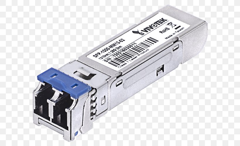 Electrical Connector Small Form-factor Pluggable Transceiver Gigabit Interface Converter Multi-mode Optical Fiber, PNG, 600x500px, 10 Gigabit Ethernet, Electrical Connector, Camera, Circuit Component, Electronic Component Download Free