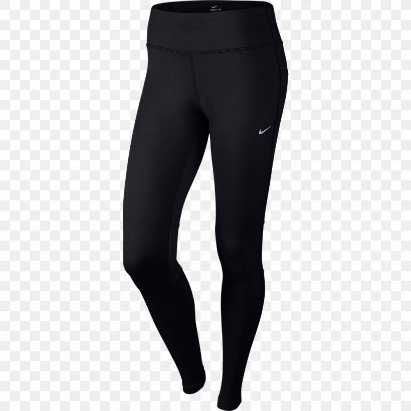 Tights Nike Dry Fit Clothing Leggings, PNG, 1000x1000px, Tights, Abdomen, Active Pants, Adidas, Black Download Free