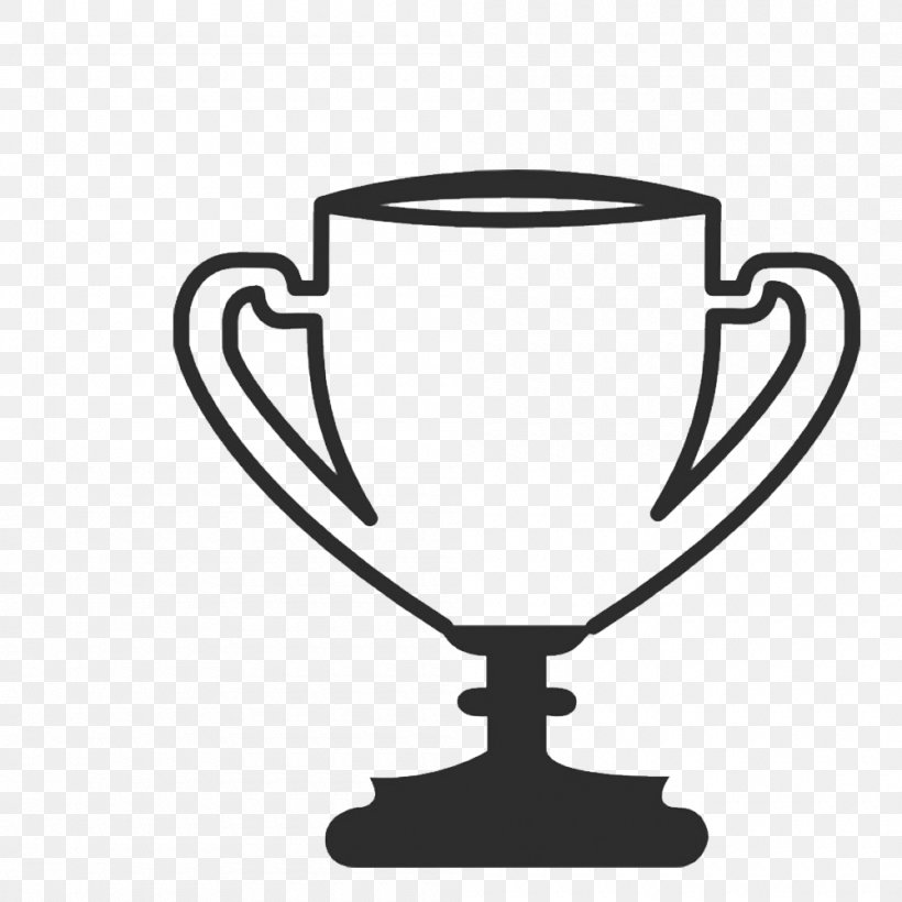 Euclidean Vector Icon, PNG, 1000x1000px, Trophy, Award, Black And White, Champion, Coffee Cup Download Free
