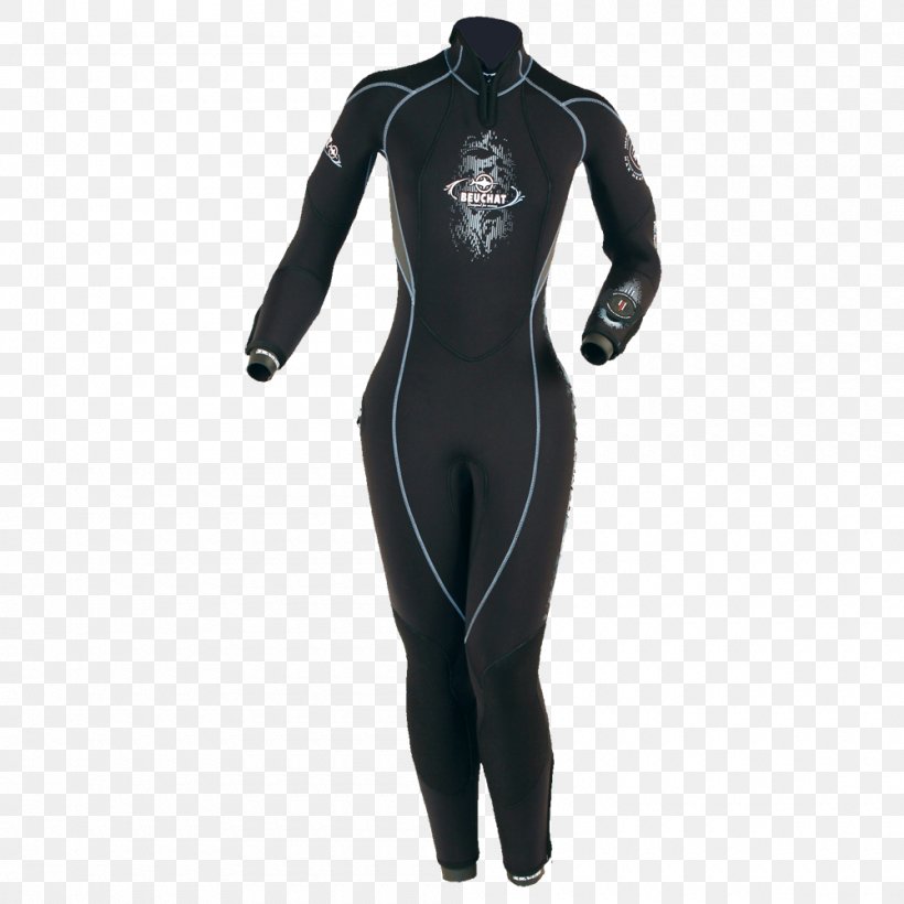 Wetsuit Beuchat Underwater Diving Scuba Diving Swimsuit, PNG, 1000x1000px, Wetsuit, Beuchat, Bodyskin, Clothing, Dry Suit Download Free