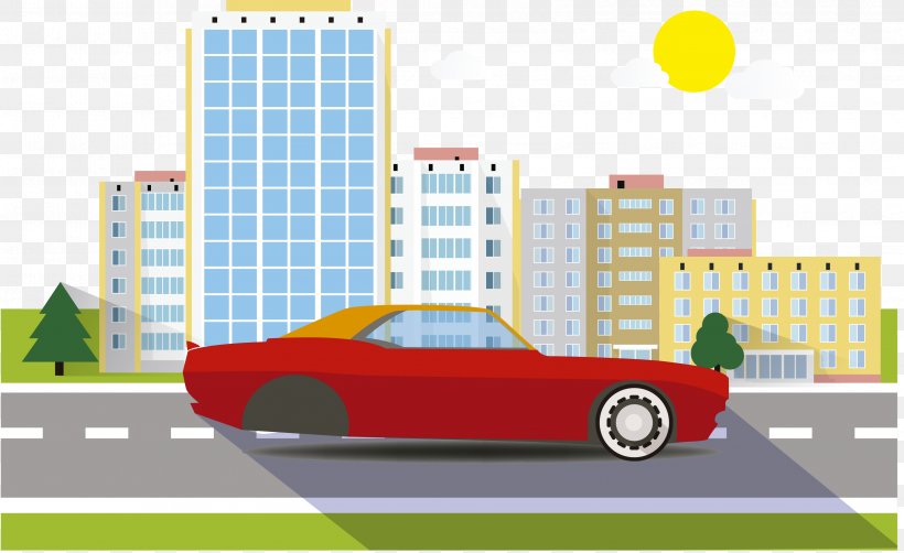 Cartoon Highway, PNG, 3358x2058px, Car, Automotive Design, Brand, Cartoon, City Car Download Free