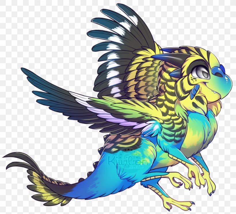 Budgerigar Bird Macaw Legendary Creature Dragon, PNG, 937x853px, Budgerigar, Art, Beak, Bird, Bitje Download Free