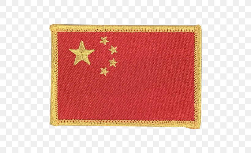 Flag Of China Flag Patch Fahne, PNG, 750x500px, China, Banner Of Arms, Embroidered Patch, Fahne, Flag Download Free