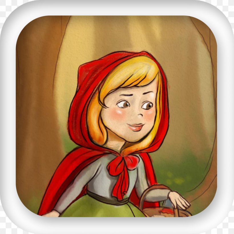 Little Red Riding Hood Fairy Tale Child Once Upon A Time, PNG, 1024x1024px, Watercolor, Cartoon, Flower, Frame, Heart Download Free