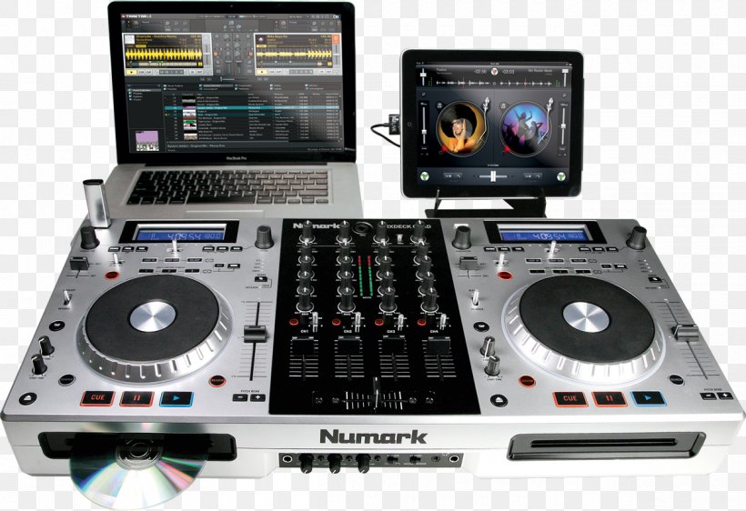 DJ Controller Disc Jockey Numark Industries Numark Mixdeck Quad, PNG, 1200x823px, Dj Controller, Audio, Audio Mixers, Audio Mixing, Cdj Download Free