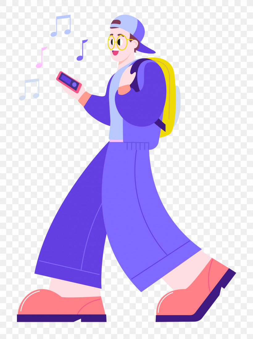 Listening Music, PNG, 1869x2500px, Listening Music, Cartoon, Character, Clothing, Geometry Download Free