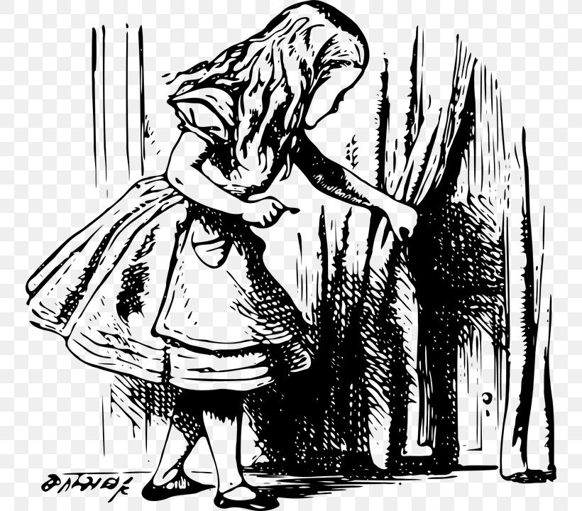 Alice's Adventures In Wonderland White Rabbit Mad Hatter Queen Of Hearts, PNG, 748x720px, Alice S Adventures In Wonderland, Alice, Alice In Wonderland, Art, Black And White Download Free