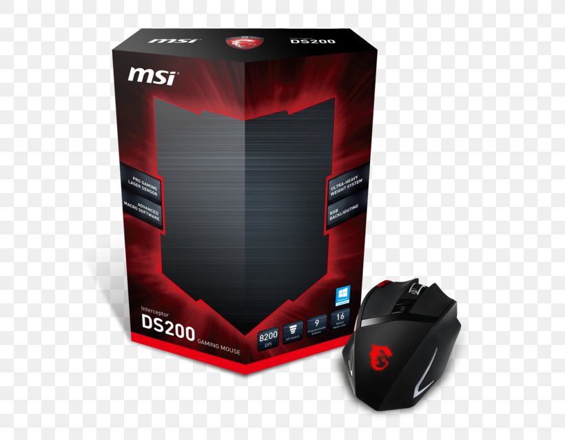 Computer Mouse Style Savvy MSI Interceptor Gaming Mouse MSI INTERCEPTOR DS200 Gaming Mouse, PNG, 600x638px, Computer Mouse, Computer, Computer Accessory, Computer Component, Computer Software Download Free