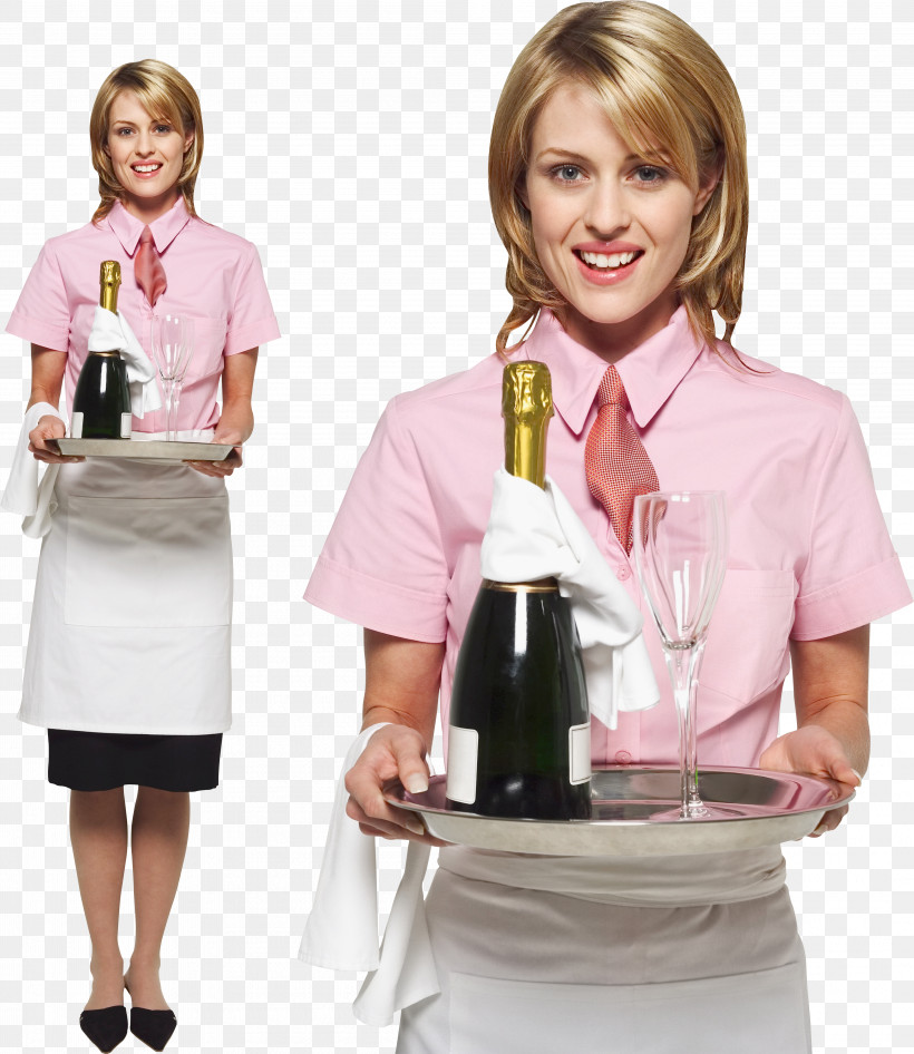 Pink Uniform Wine Bottle Waiting Staff Bottle, PNG, 4196x4844px, Pink, Bottle, Uniform, Waiting Staff, Wine Bottle Download Free