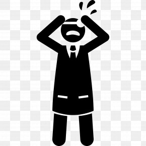 Crying - Stressed Person Holding Head PNG