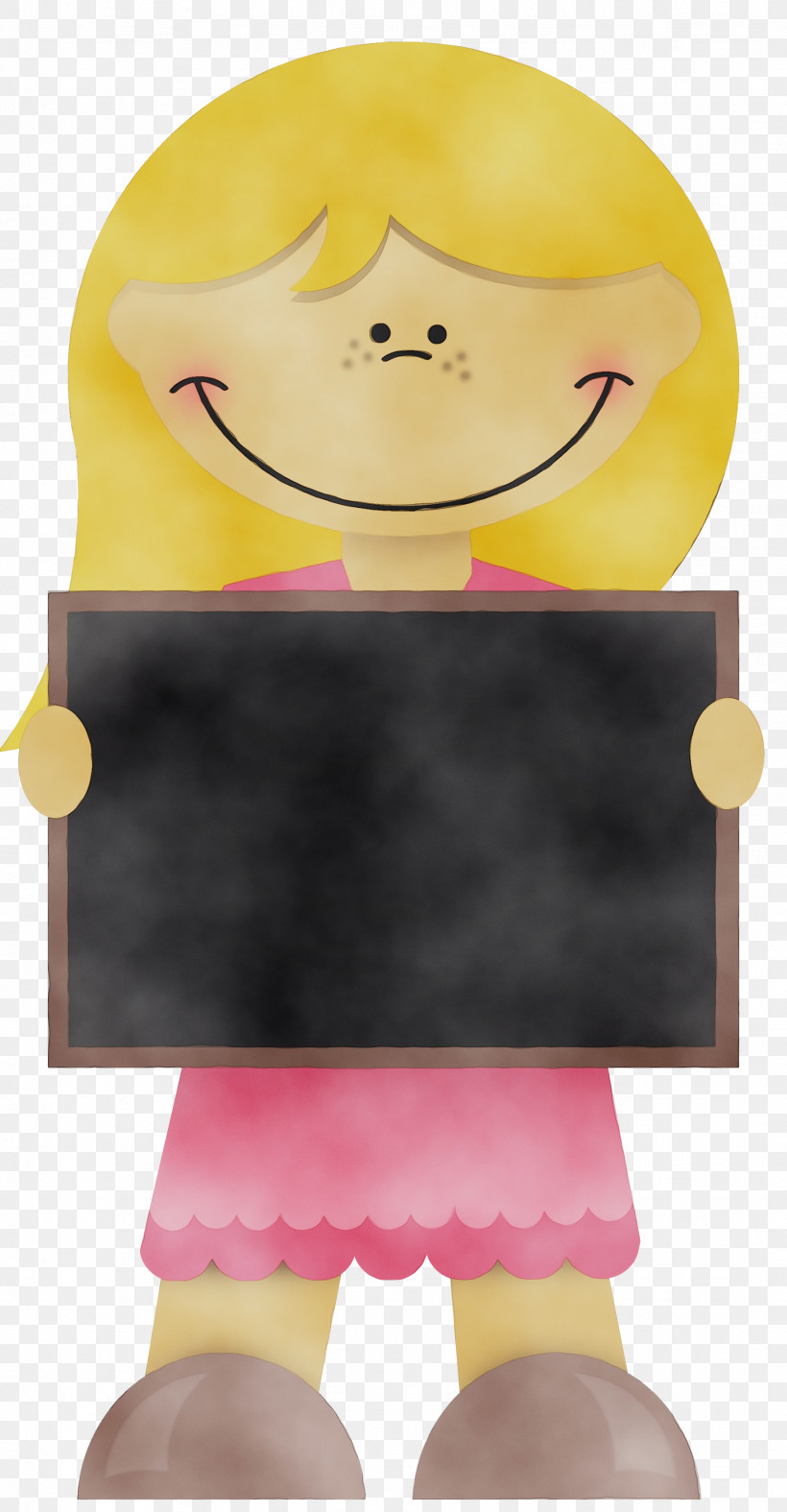 Facial Expression Cartoon Pink Yellow Smile, PNG, 1842x3540px, Watercolor, Cartoon, Facial Expression, Paint, Pink Download Free