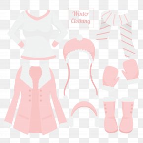 Vector Winter - T-shirt Pink Hat Clothing Accessories PNG