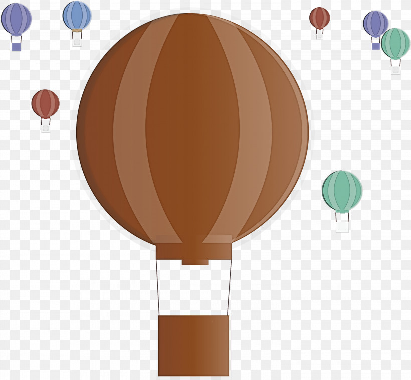 Hot Air Balloon Floating, PNG, 3000x2778px, Hot Air Balloon, Balloon, Brown, Floating, Vehicle Download Free