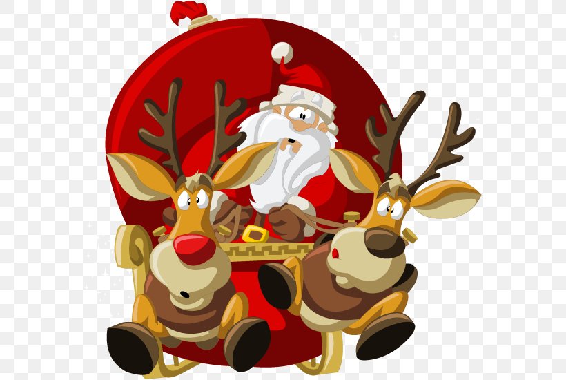 Santa Claus Village Reindeer Christmas Clip Art, PNG, 577x550px, Santa Claus Village, Art, Christmas, Christmas Decoration, Christmas Gift Download Free