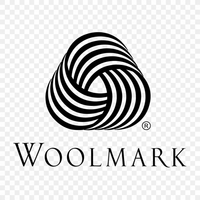 Woolmark Merino Logo Brand, PNG, 1000x1000px, Woolmark, Area, Black And White, Brand, Certification Download Free
