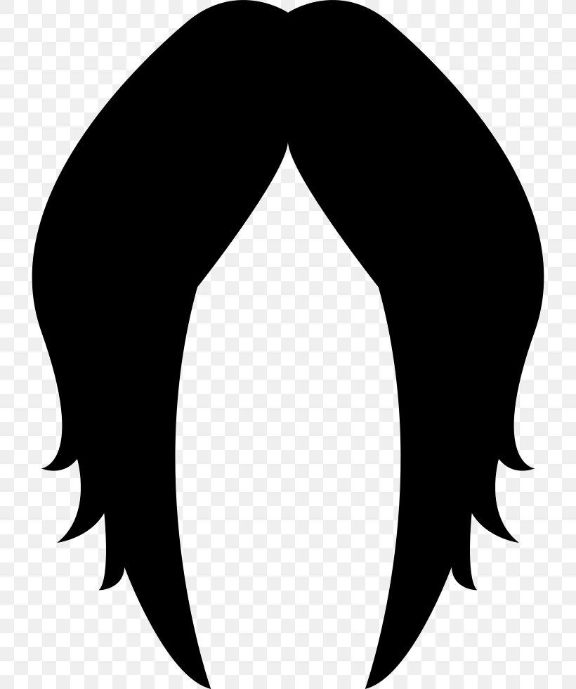 Clip Art Black And White Silhouette Wig, PNG, 730x980px, Black And White, Bangs, Beauty Parlour, Black, Black Hair Download Free