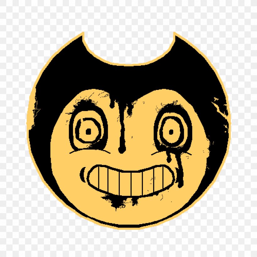 Bendy And The Ink Machine Easter Egg Video Game Roblox Minecraft, PNG, 1000x1000px, Bendy And The Ink Machine, Chapter, Easter Egg, Emoticon, Facial Expression Download Free