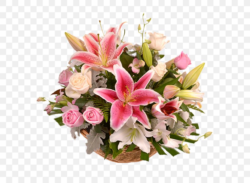 Floral Design Basket Pink Rose Flower, PNG, 600x600px, Floral Design, Artificial Flower, Basket, Boat Orchid, Color Download Free