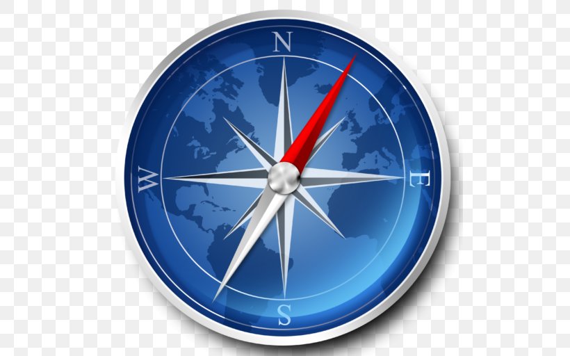Compass Symbol Desktop Wallpaper Map, PNG, 512x512px, Compass, Cardinal Direction, Cartography, Clock, Electric Blue Download Free