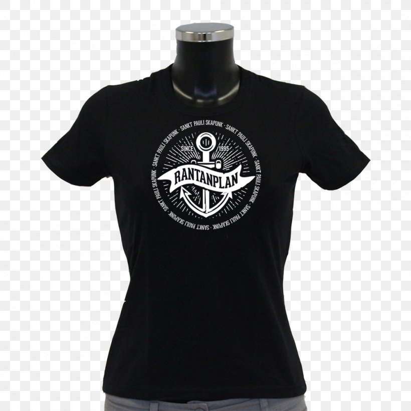 T-shirt Hoodie Clothing Neckline, PNG, 1000x1000px, Tshirt, Black, Brand, Button, Clothing Download Free