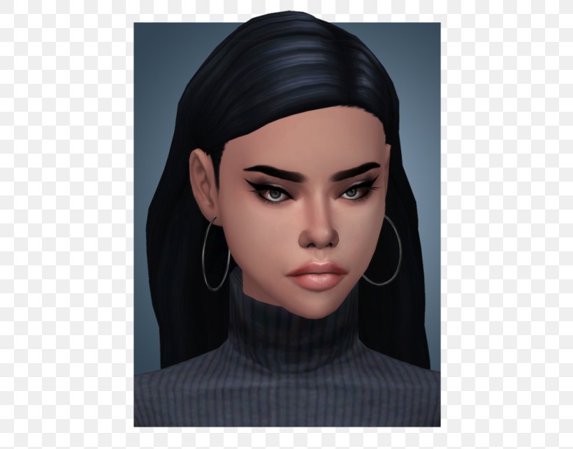 The Sims 4 Eyebrow Forehead Eyelash, PNG, 500x643px, Sims 4, Beauty, Black Hair, Brown Hair, Cheek Download Free