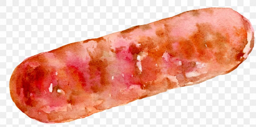 Chinese Sausage Hot Dog Salami Bacon, PNG, 1268x632px, Watercolor, Cartoon, Flower, Frame, Heart Download Free