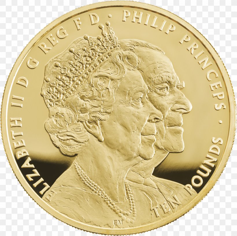 Royal Mint Coin Gold Wedding Anniversary, PNG, 2279x2273px, Royal Mint, Anniversary, Cash, Coin, Commemorative Coin Download Free
