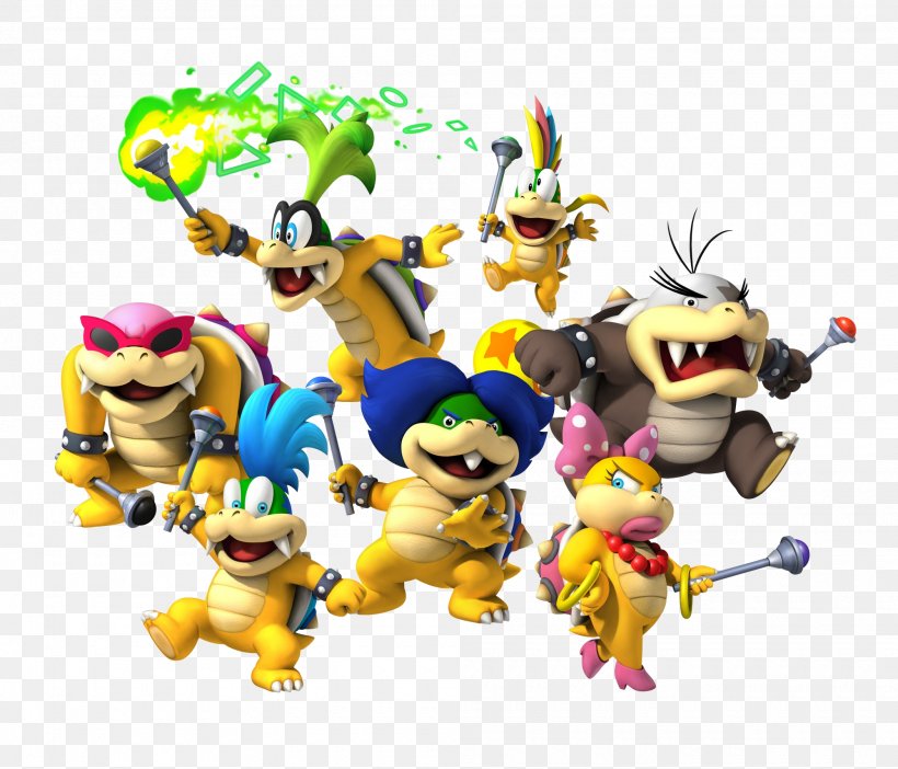 New Super Mario Bros. Wii Super Mario World, PNG, 2000x1714px, New Super Mario Bros Wii, Action Figure, Fictional Character, Figurine, Koopalings Download Free