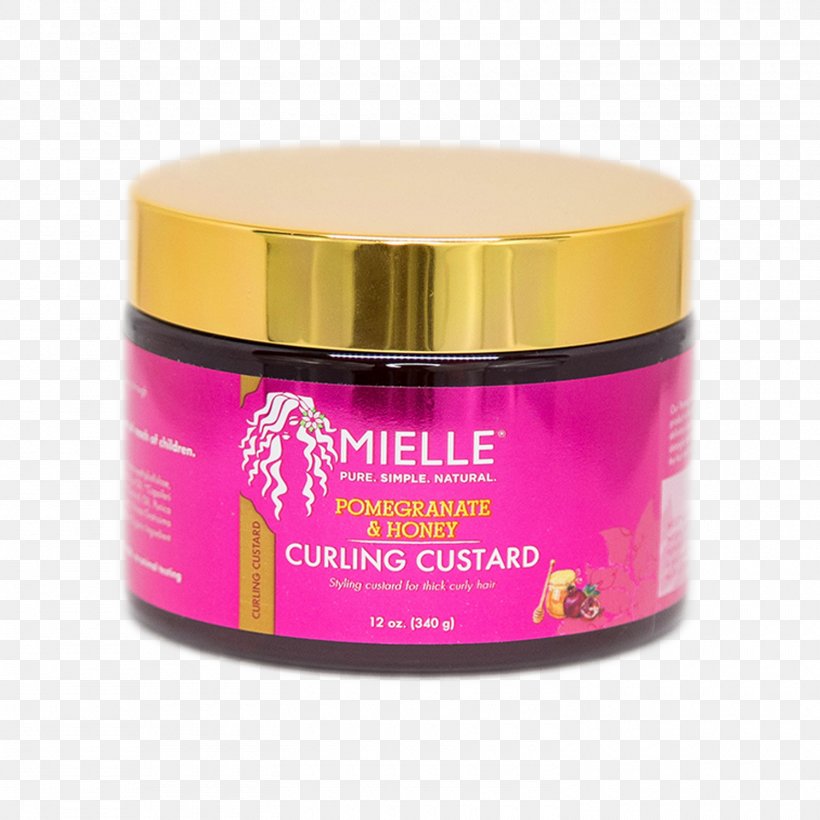 Mielle Organics Pomegranate & Honey Curling Custard Cream Mousse Mielle Organics Pomegranate & Honey Leave In Conditioner, PNG, 1500x1500px, Custard, Cream, Honey, Mousse, Oil Download Free