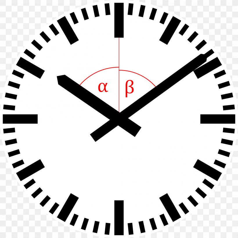 Rail Transport Swiss Railway Clock Clock Face Clip Art, PNG, 2000x2000px, Rail Transport, Alarm Clocks, Area, Black And White, Clock Download Free