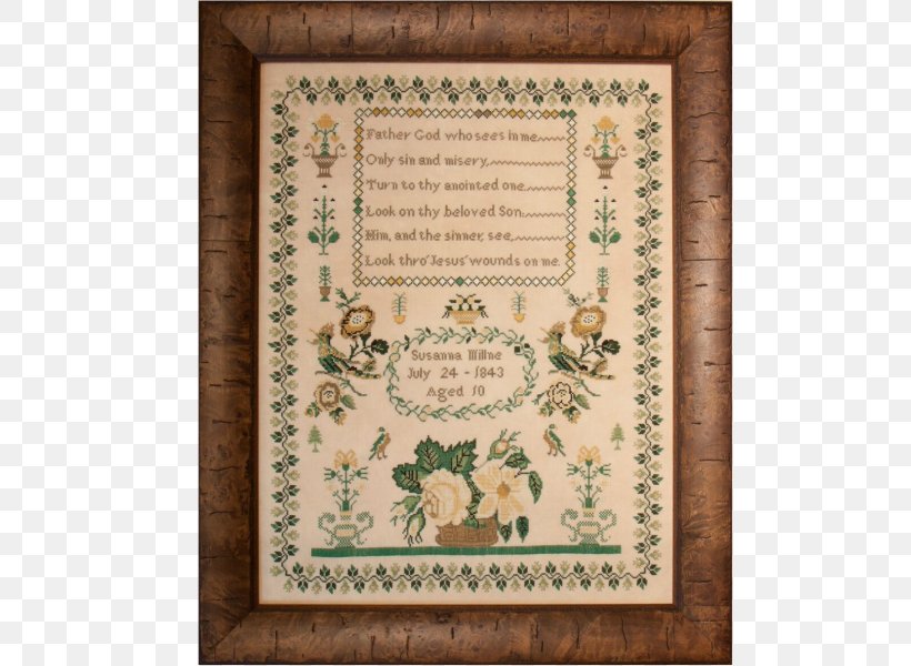 Sampler Needlework Cross-stitch Embroidery, PNG, 600x600px, Sampler, Antique, Art, Beadwork, Crossstitch Download Free