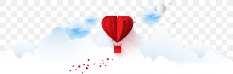 Hot Air Balloon Desktop Wallpaper Computer Font, PNG, 3050x977px, Hot Air Balloon, Balloon, Computer, Heart, Microsoft Azure Download Free