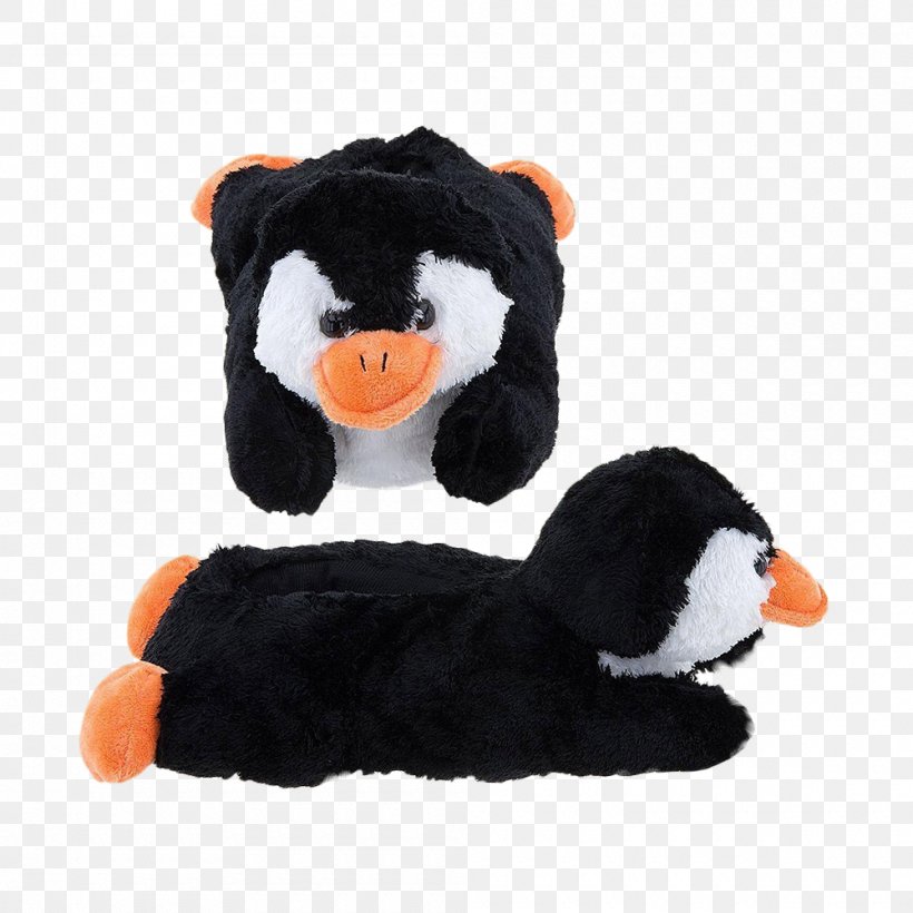 Penguin Slipper Stuffed Animals & Cuddly Toys Plush, PNG, 1000x1000px, Penguin, Amazoncom, Ballet Shoe, Beak, Clothing Download Free