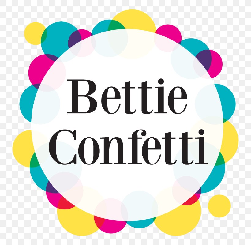 Bettie Confetti Clip Art Product Brand Logo, PNG, 800x800px, Brand, Area, Balloon, Confetti, Gift Download Free