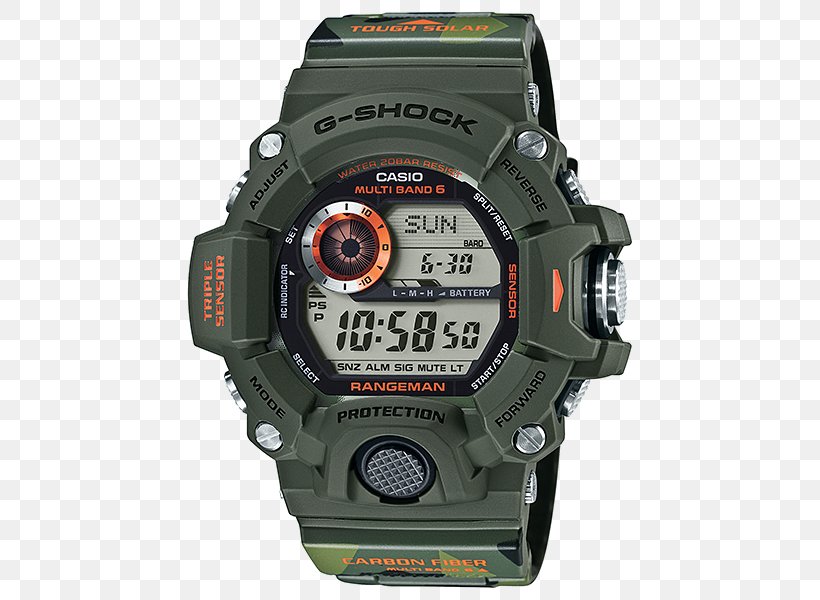 Master Of G G-Shock Rangeman GW9400 Watch Casio, PNG, 500x600px, Master Of G, Brand, Camouflage, Casio, Casio Gshock Frogman Download Free