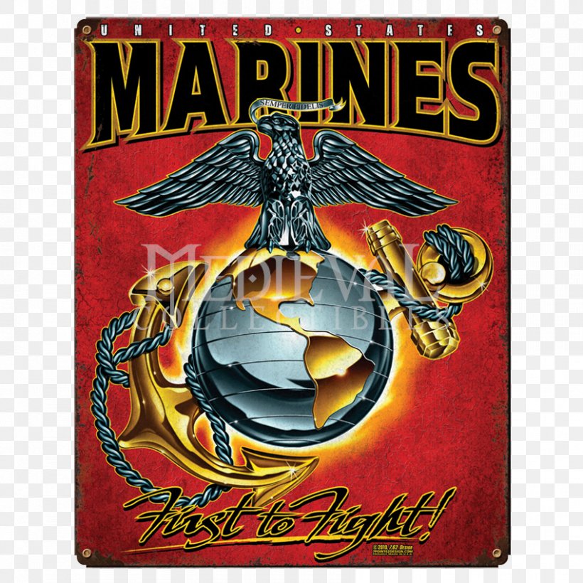 United States Marine Corps Eagle, Globe, And Anchor Always Faithful: The 100 Best Photos Of U.S. Marines In World War II Combat Soldier, PNG, 850x850px, United States, Army, Badge, Eagle Globe And Anchor, Emblem Download Free
