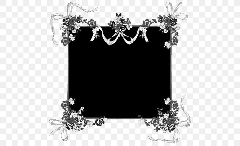 Black And White Picture Frames Jewellery, PNG, 500x500px, Black And White, Black, Black M, Jewellery, Monochrome Download Free