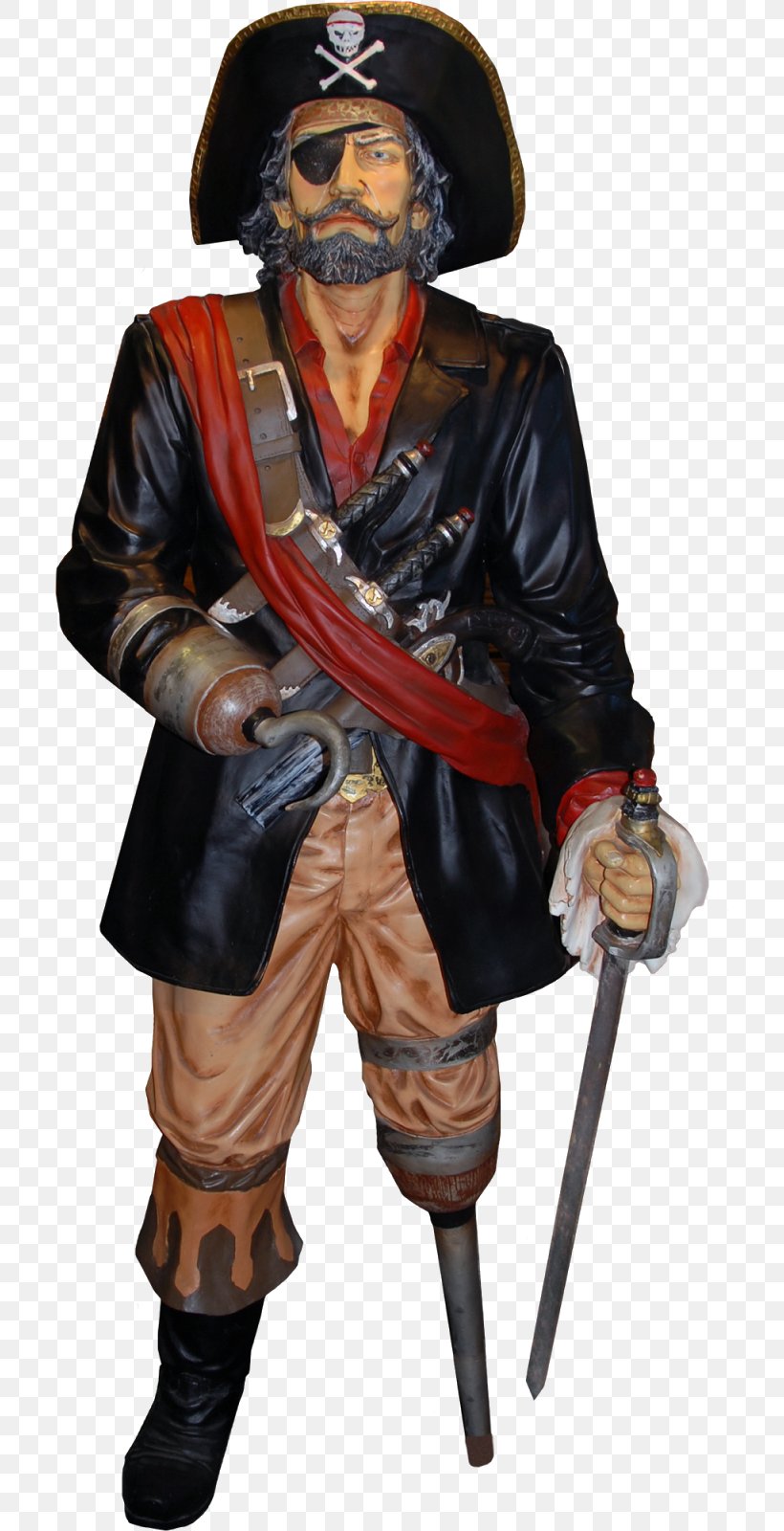 Captain Flint Pirates Of Treasure Island Piracy Male, PNG, 704x1600px, Captain Flint, Costume, Costume Design, Figurine, Headgear Download Free