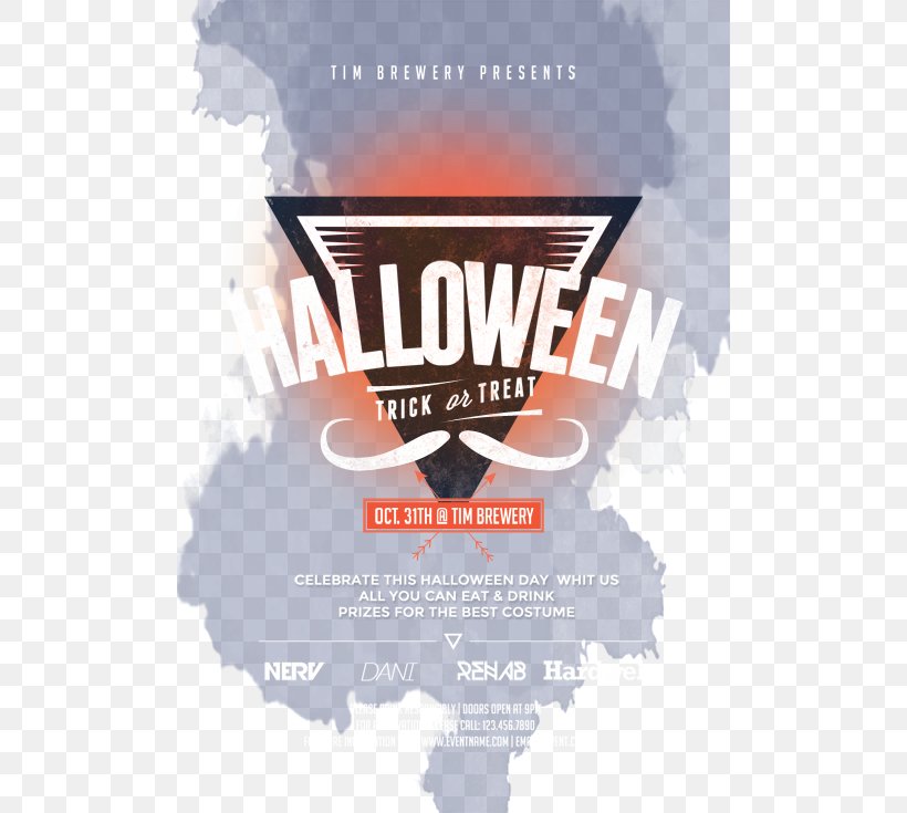 Halloween Party, PNG, 500x735px, Halloween, Advertising, Brand, Festival, Gratis Download Free
