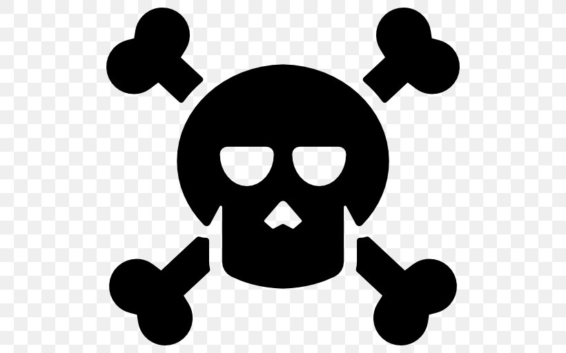 Skull And Bones Skull And Crossbones Human Skull Symbolism, PNG, 512x512px, Skull And Bones, Black, Black And White, Bone, Death Download Free