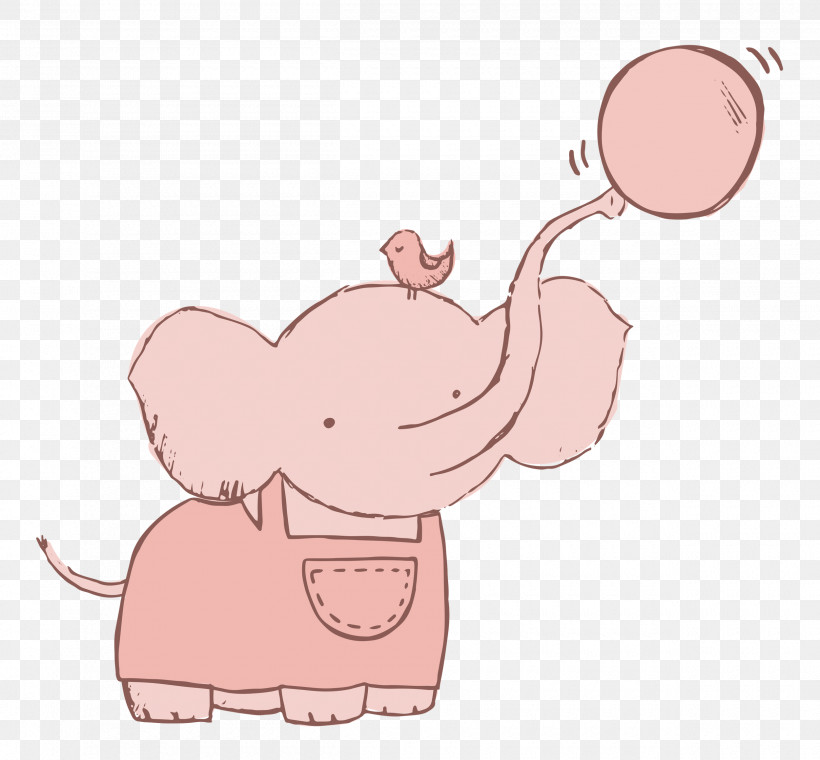 Little Elephant Baby Elephant, PNG, 2500x2320px, Little Elephant, Animation, Baby Elephant, Birds, Cartoon Download Free